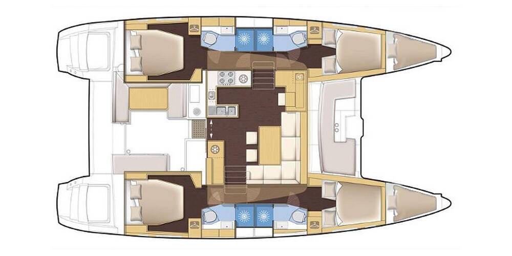 Lagoon450f-layout - Elysium Yachts